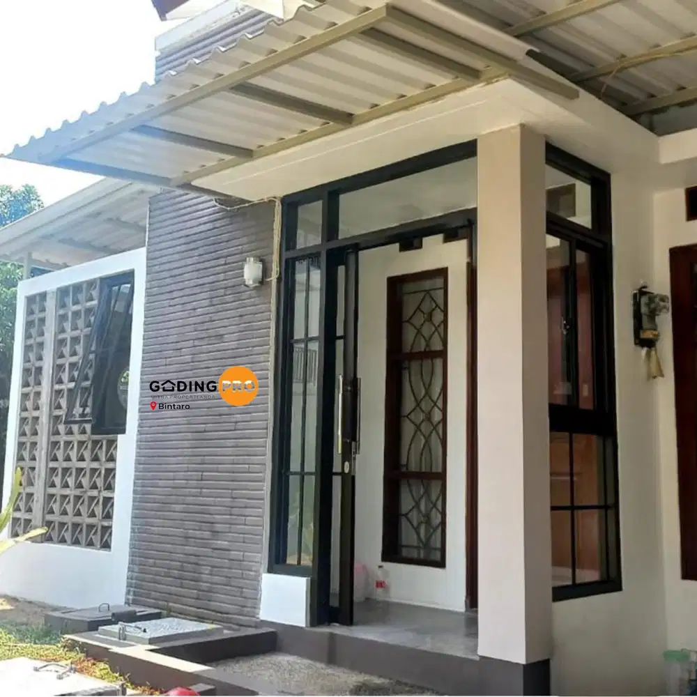 Dijual Permata Bintaro Jaya Sektor 9 Minimalis Hoek SHM Langsung Huni