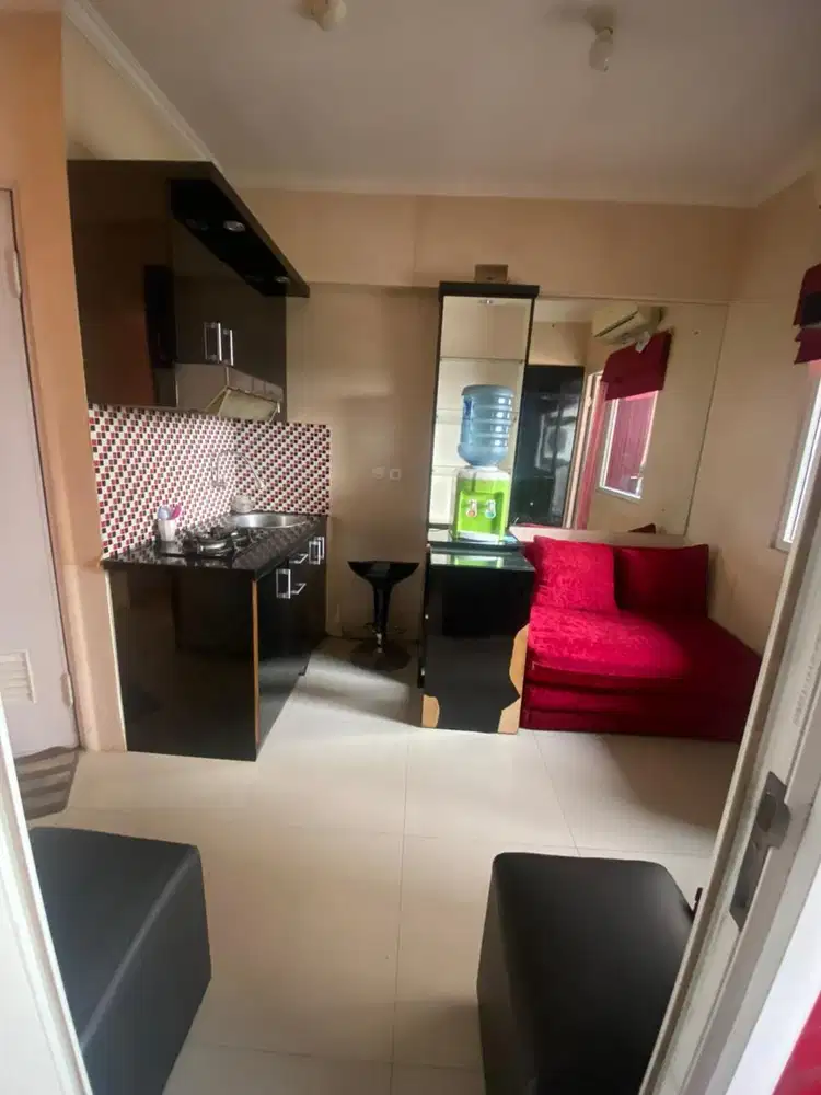 Apartemen the green pramuka city 2 kamar furnish tower Bougenville