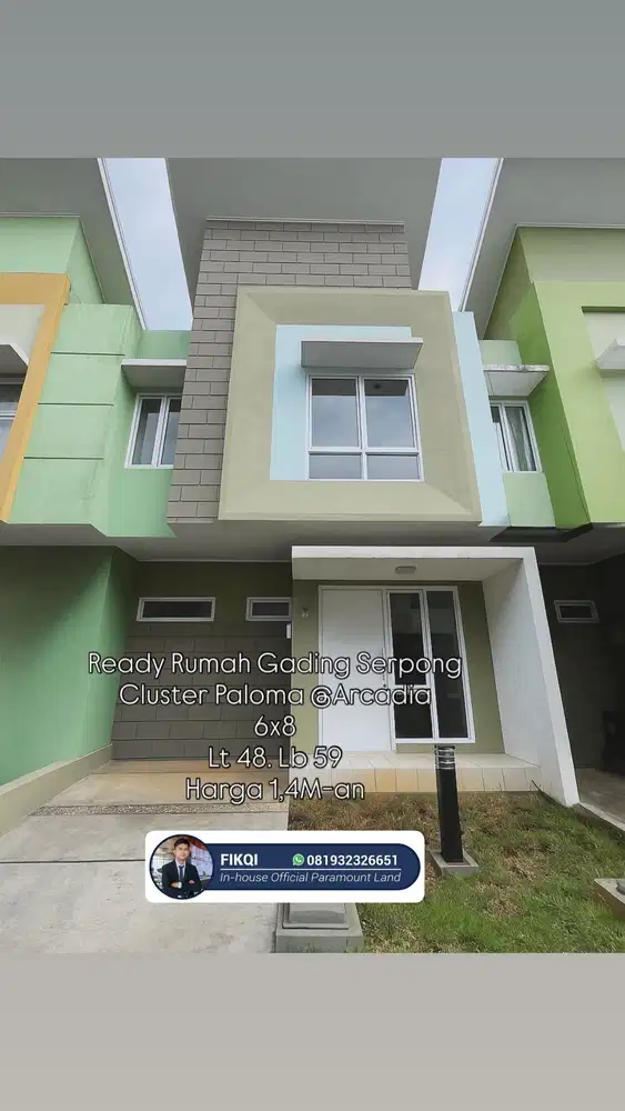 Rumah Promo Turun Harga Arcadia Village Gading Serpong, Free Dp 10%