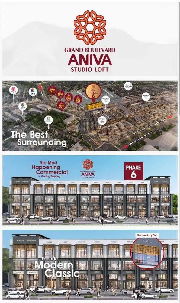 DIJUAL GRAND BOULEVARD ANIVA STUDIO LOFT
