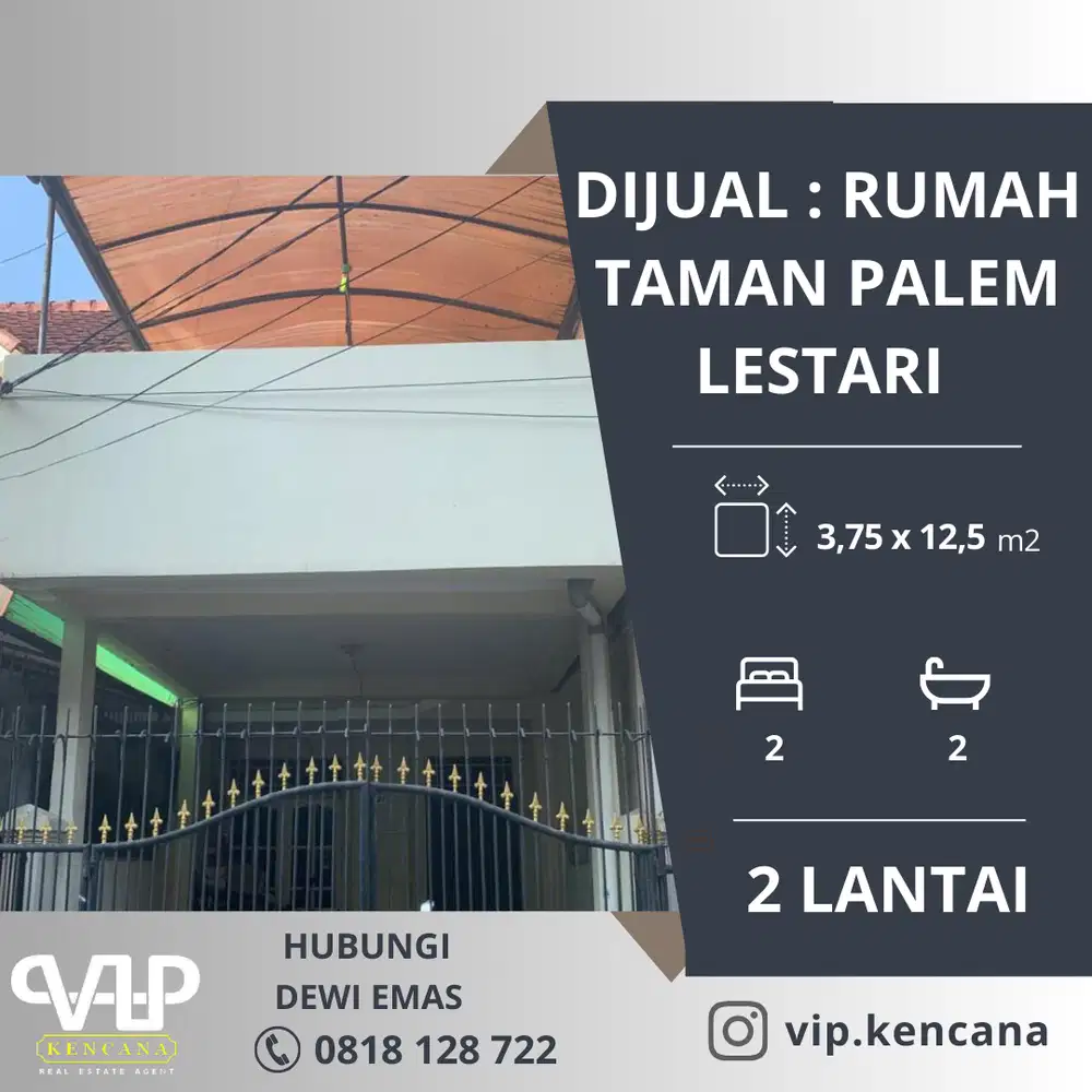 DIJUAL : Rumah di Taman Palem Lestari, Cengkareng, Jakarta Barat