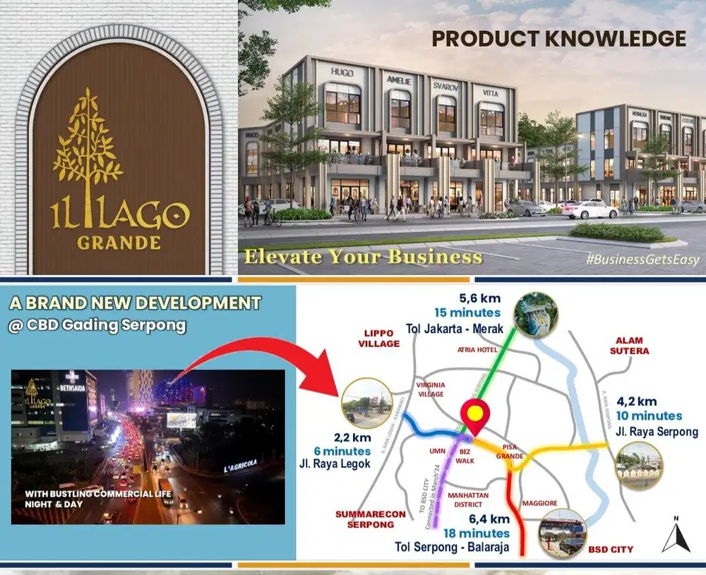 Ruko Strategis Il lago Gading Serpong BSD