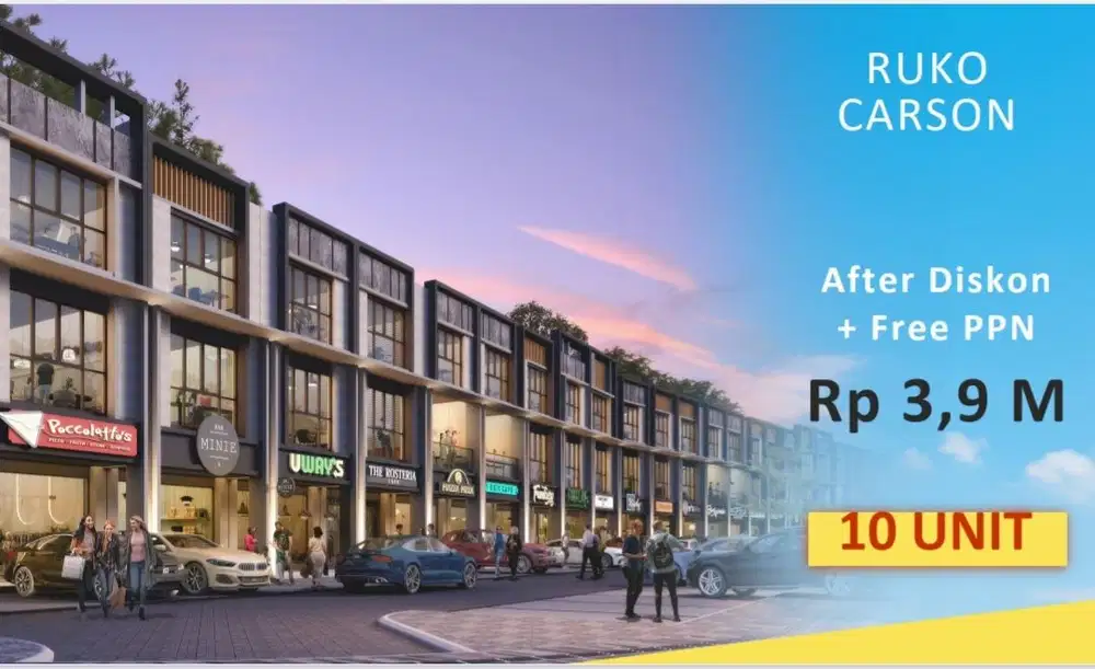 Ruko Carson Ready Super Disc+FREE PPN Expo Summarecon Gading Serpong