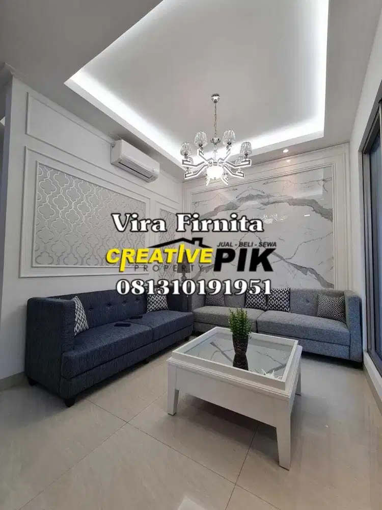 Disewa Rumah Golf Island PIK Furnish Mewah Siap Huni, 2 lantai 4 Kamar