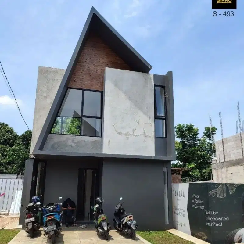 Rumah Cluster desain kekinian Dp 0 dekat Bsd city