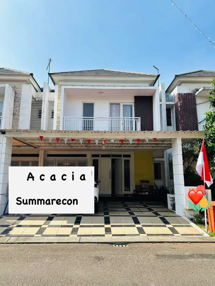 Dijual Rumah Cluster Acacia Summarecon Bekasi  Lebar 8 x 17