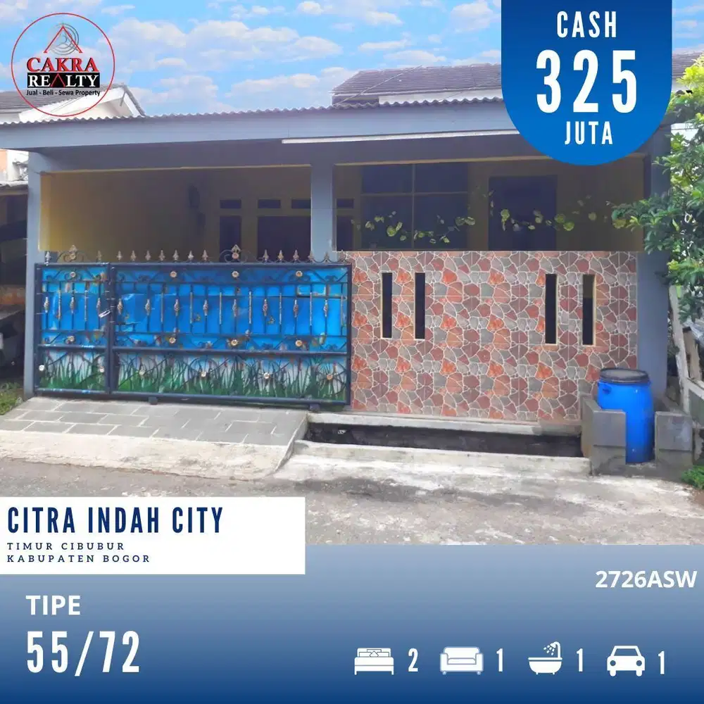 Dijual rumah dicitra indah city rumah full renovasi siap huni