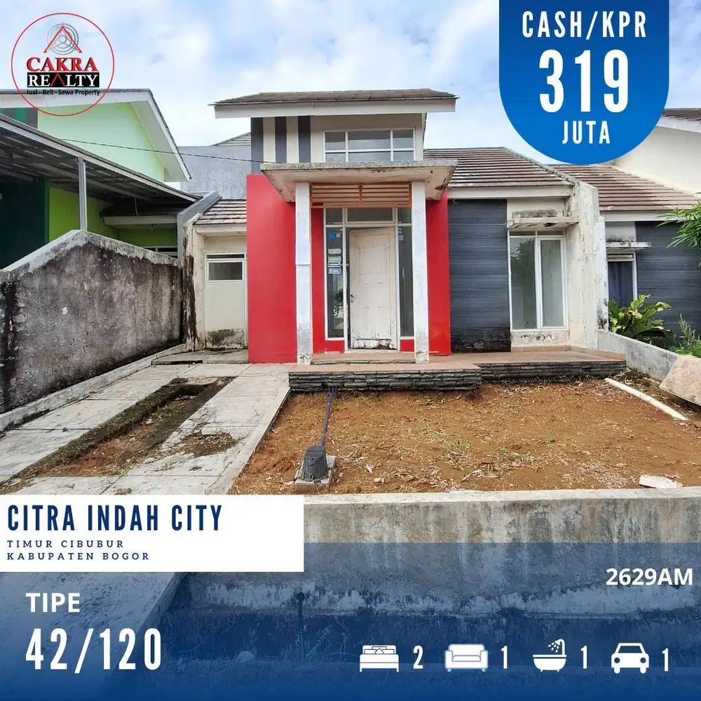 Dijual rumah dicitra indah city jonggol rumah tinggal poles siap huni