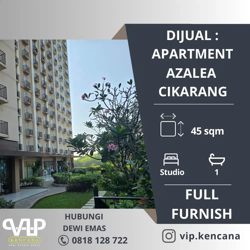 DIJUAL: Apartment Azalea, Cikarang, Bekasi