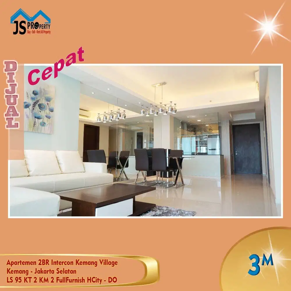 DIJUAL APRTEMENT 2 BR INTERCON KEMANG VILLAGE KEMNAG JAKARTA SELATAN