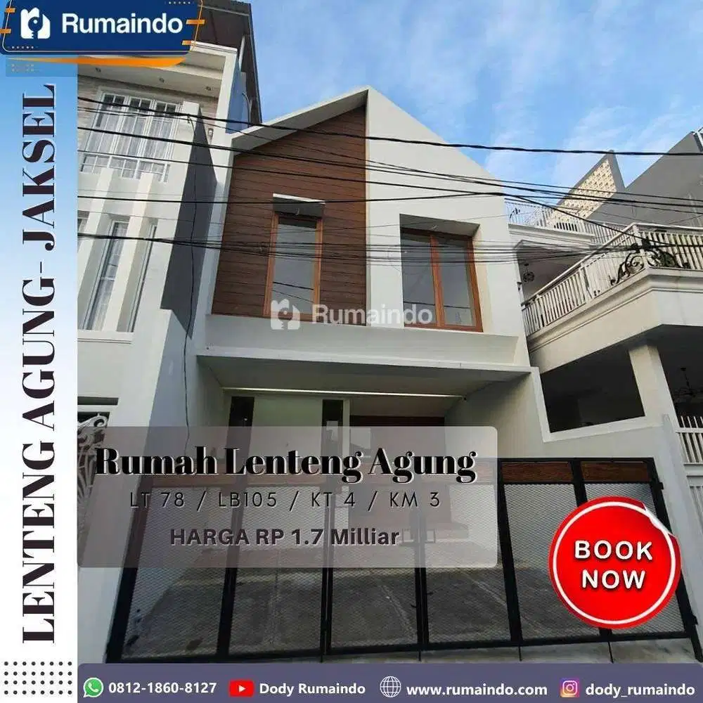 Dijual Rumah Minimalis Lenteng Agung Jagakarsa Jakarta Selatan