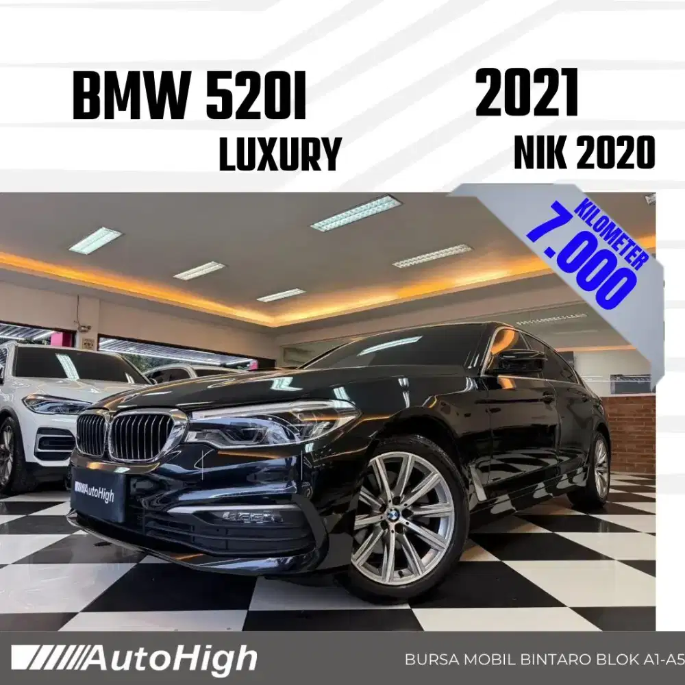 DP10% [Km7.000] 520i Luxury 2020 Black Reg 2019 #AUTOHIGH