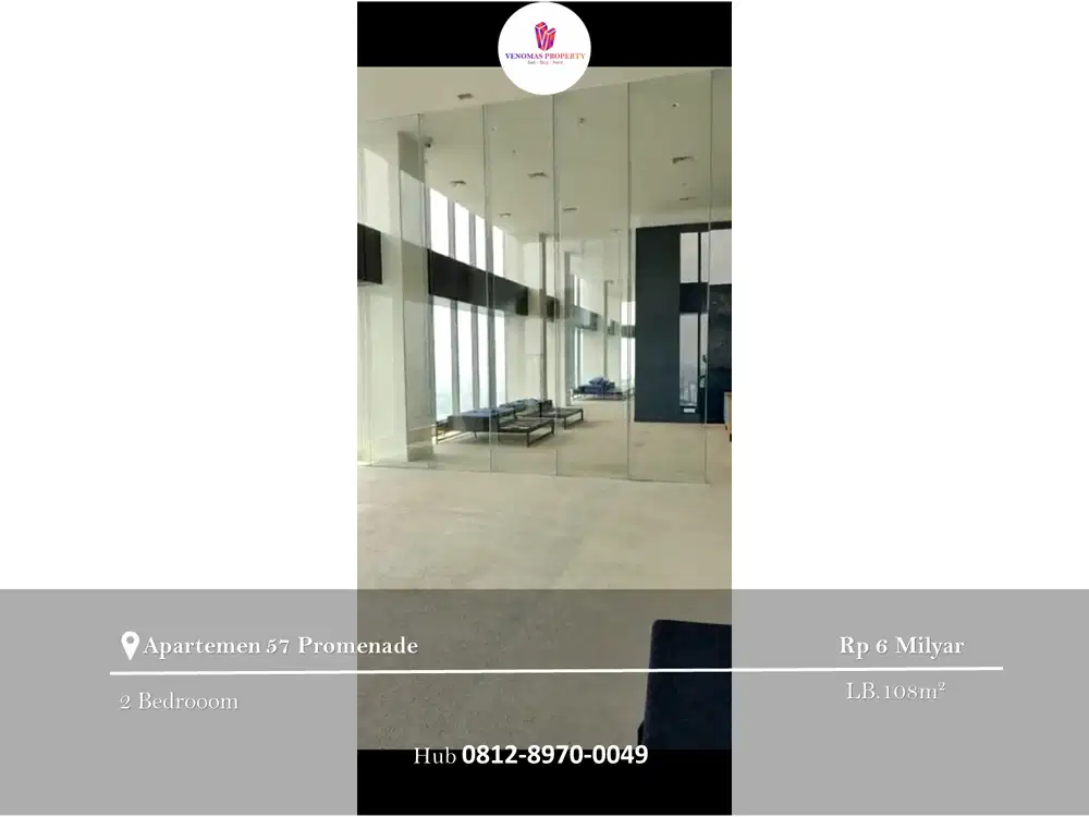 Dijual Apartement 57 Promenade 2BR Middle Floor
