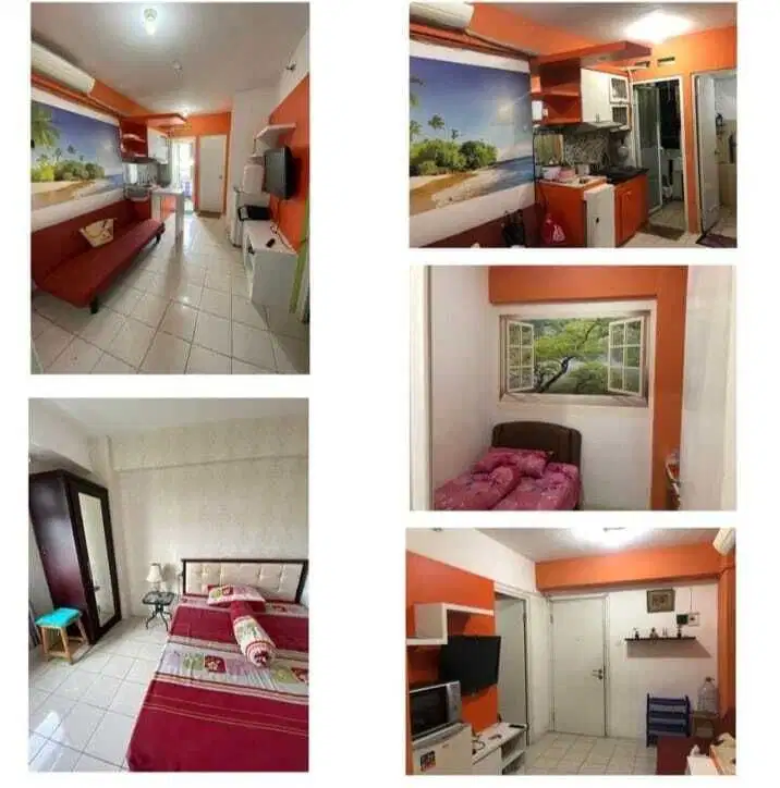 Dijual apartemen the green pramuka city 2 kamar full furnish.