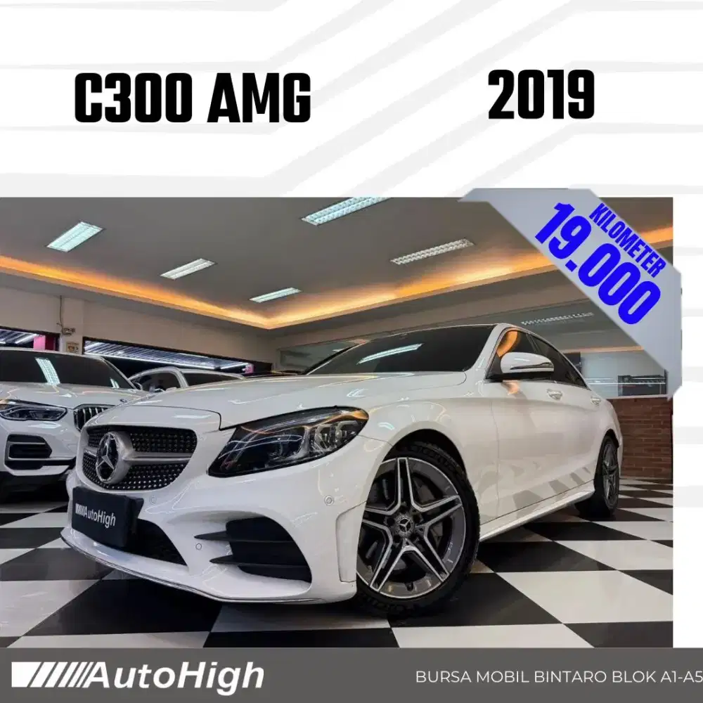 DP10% [Km19.000] C300 AMG 2019 White / C200 Reg 2020 #AUTOHIGH