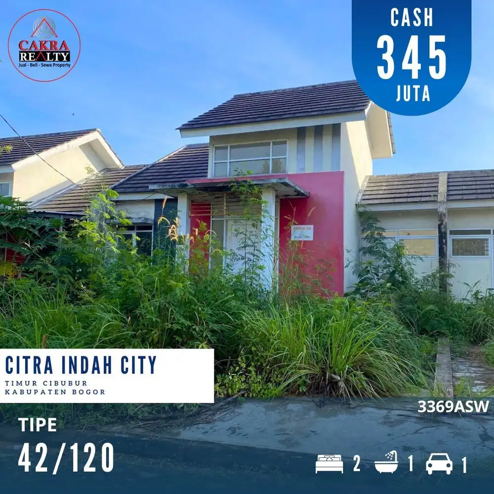 Dijual rumah dicitra indah city bogor rumah tinggal poles siap huni