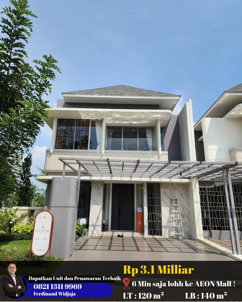 Rumah Mewah Dekat Danau Lebar 8 dekat BSD Fontis Citra Garden Serpong