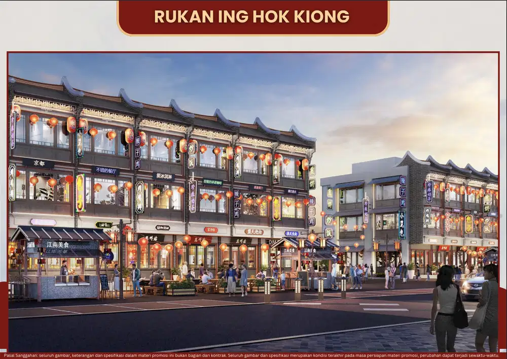 Rukan Kota Bagan Ing Hok Kiong 3 Lantai di PIK 2