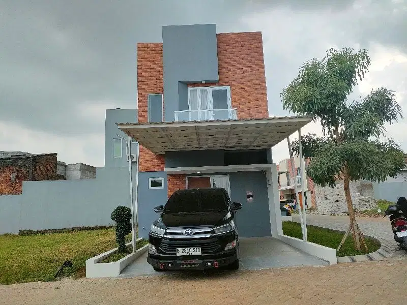 Rumah Industrialis Siap Huni Anti masuk gang  di Pamulang