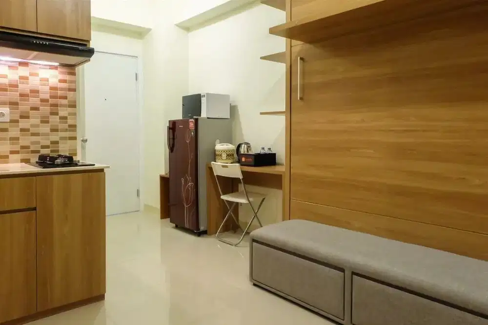 green pramuka city apartment unit studio ff