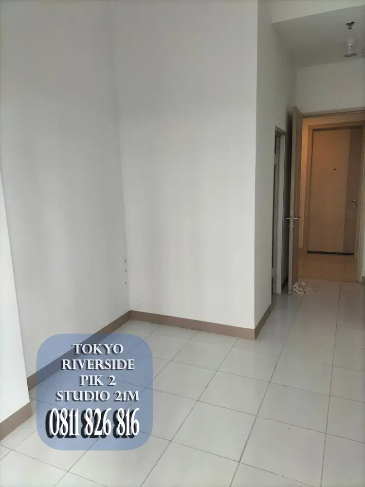 Dijual Apartemen Tokyo Riverside Kosongan PIK 2Bedroom 1Kamar Mandi