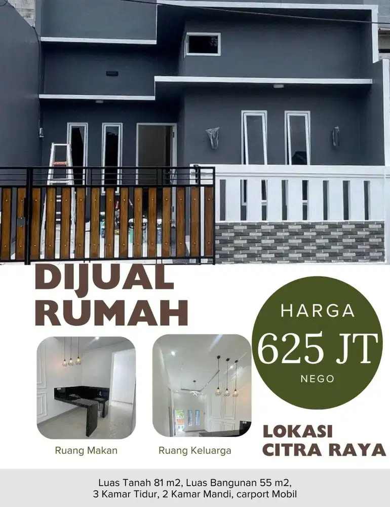 Di Jual Rumah 1 lamtai Siap Huni