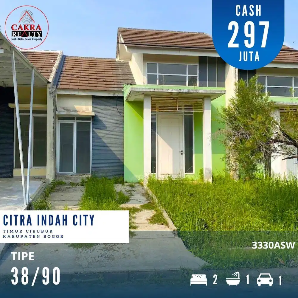 Dijual rumah dicitra indah city bogor rumah tinggal poles siap huni