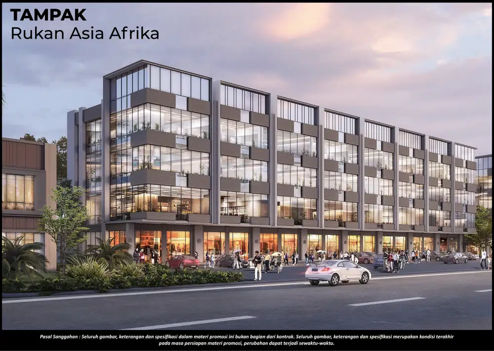 Rukan 3 Lantai Asia Afrika di PIK 2