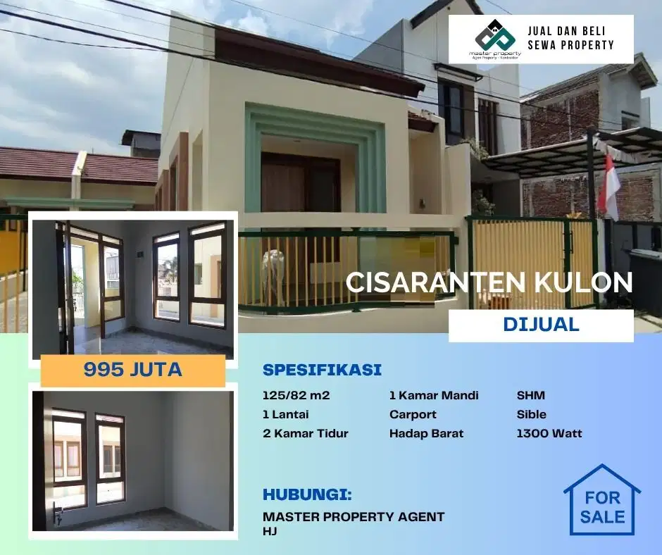 Rumah baru 1 lantai di Cisaranten Kulon Arcamanik Kota Bandung