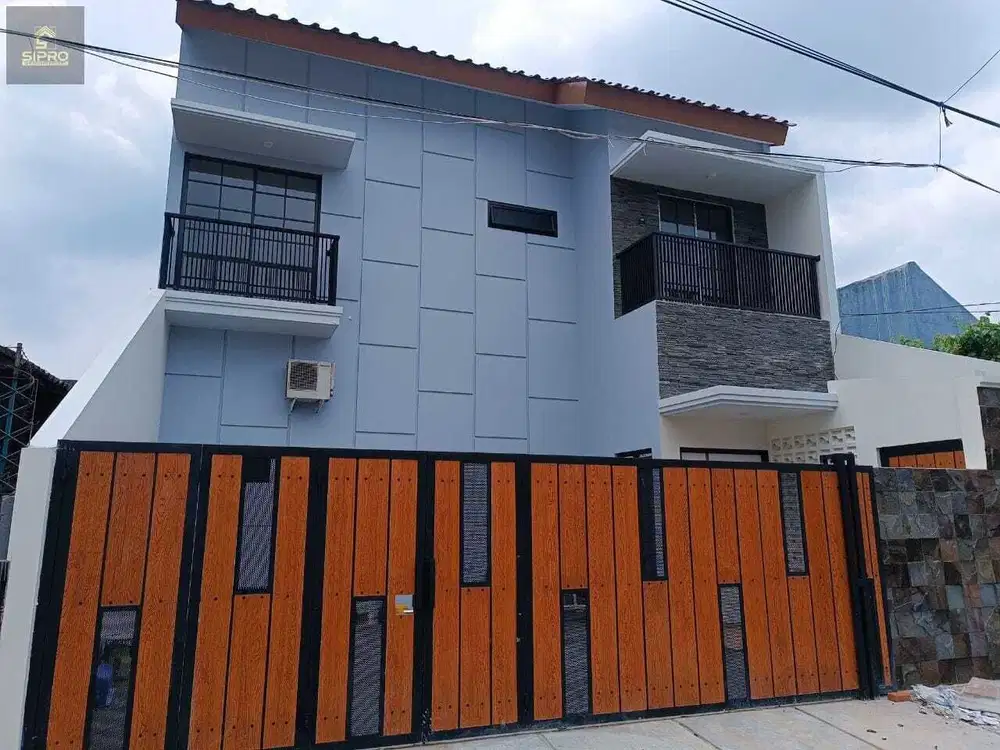 S796.Rumah Baru 2 Lt Tanah Luas di Dlm Perum Bukit Nusa Indah Ciputat