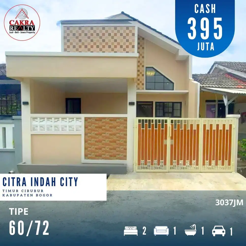 Dijual rumah dicitra indah city bogor rumah siap huni full renovasi