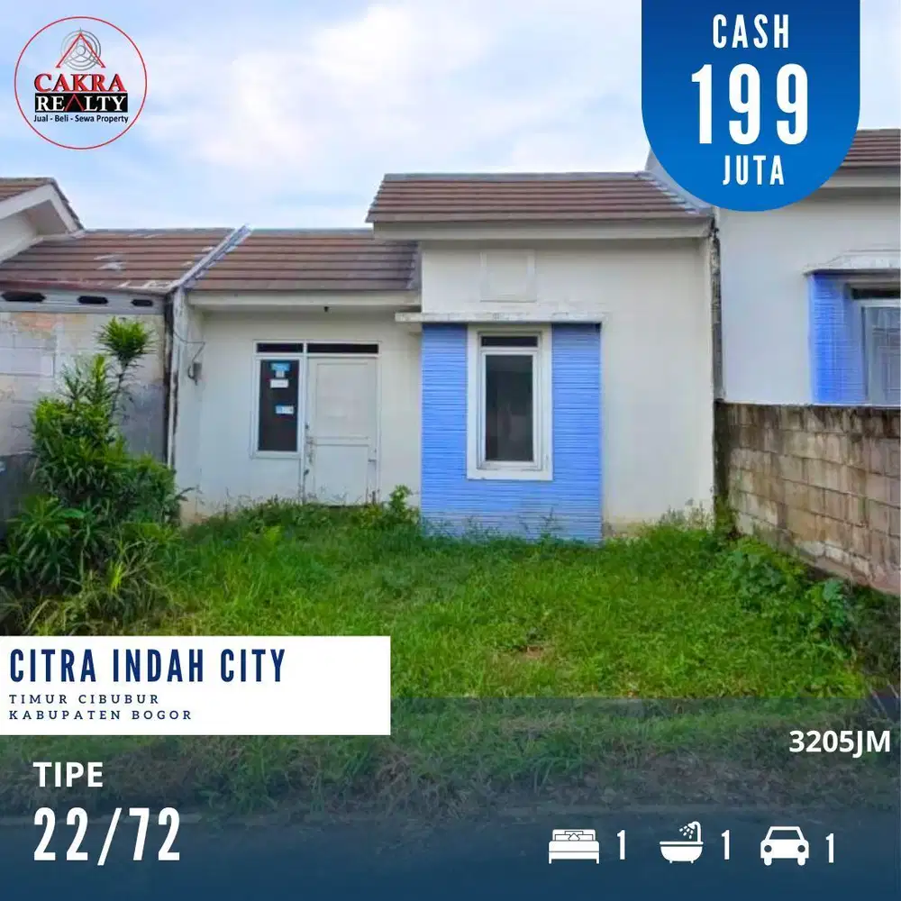 Dijual rumah dicitra indah city bogor rumah tinggal poles