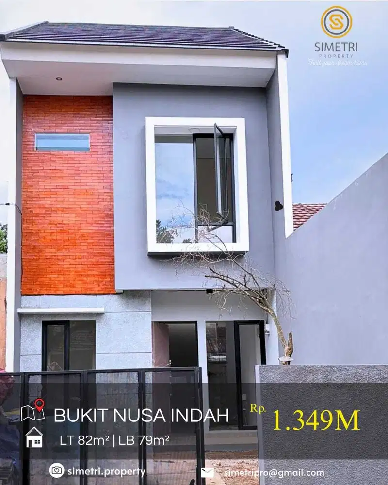 Dijual rumah baru siap huni 2 lantai Bukit Nusa Indah Ciputat Tangsel
