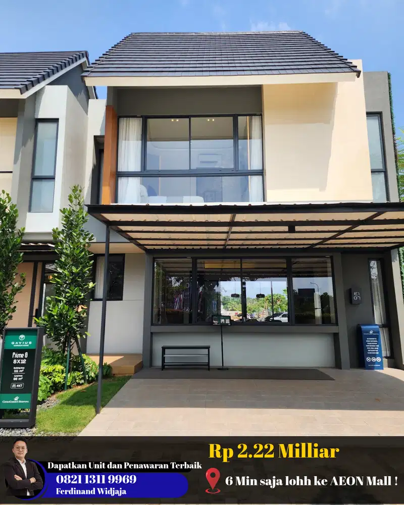 Rumah Baru dekat Toll dan AEON BSD Gavius Citra Garden Serpong