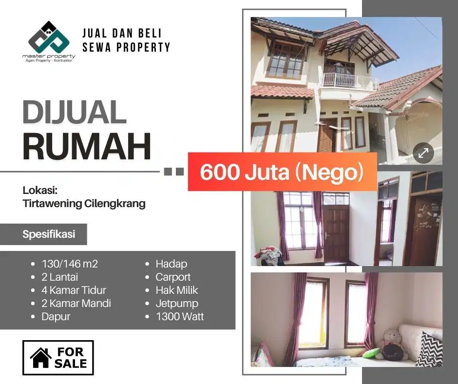 Rumah di Komplek Tirtawening Cibiru – Harga Terjangkau, Bebas Banjir