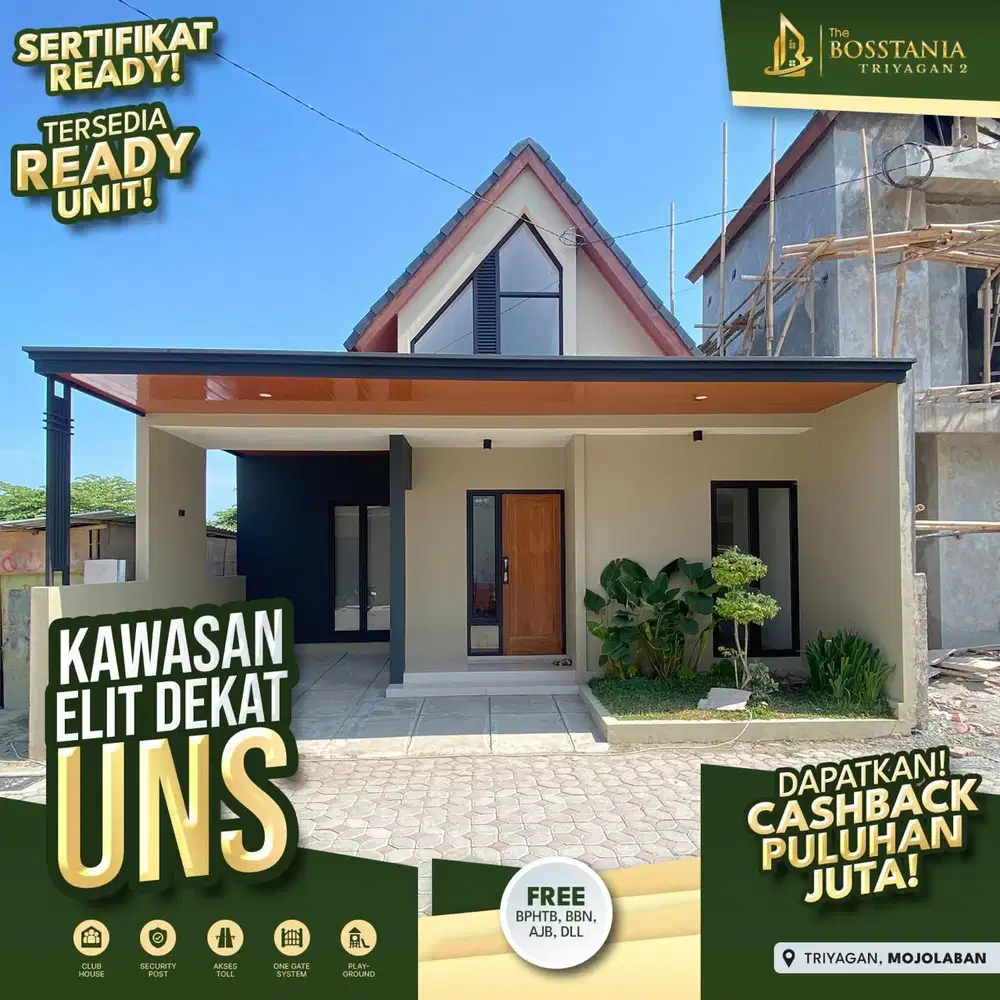 Investasi Cerdas! Rumah 1 Lantai Dekat Solo, Dekat UNS