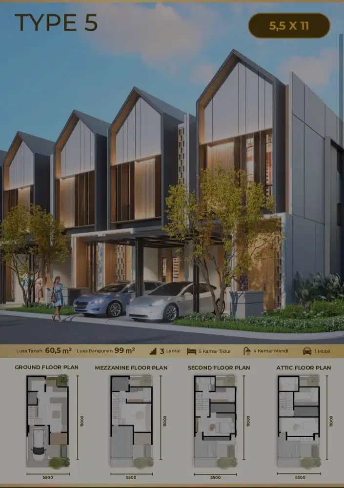 Rumah Pacific Garden Puri, type 5, Kembangan,Jakarta Barat..