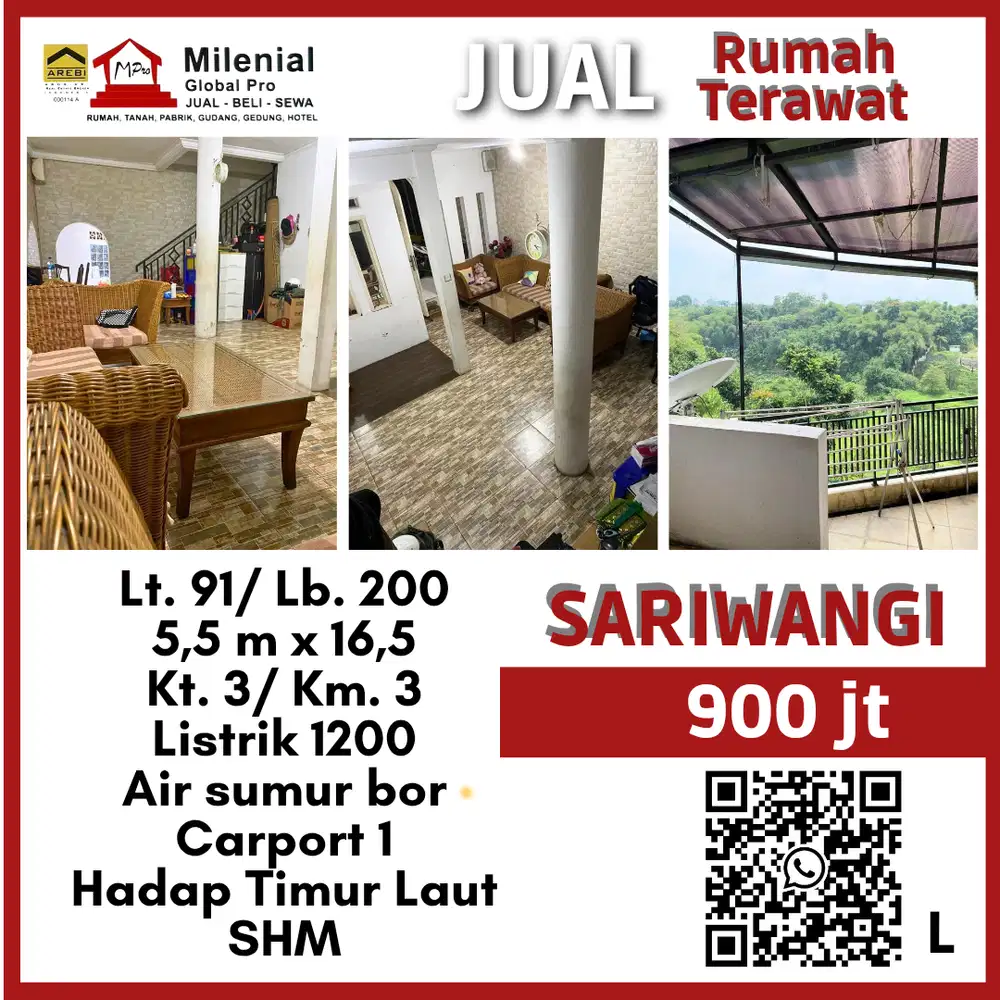 RUMAH BAGUS TERAWAT DI SARIWANGI