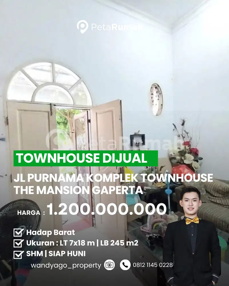 DiJual Rumah Cantik Di Jl Purnama Komp The Mansion Gaperta