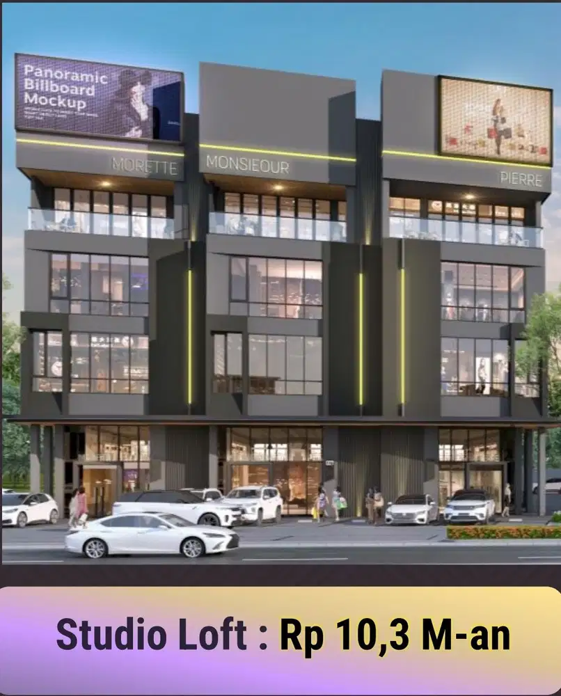 Studio Loft 4,5 Lantai axim Square Paramount Gading Serpong Boulevard