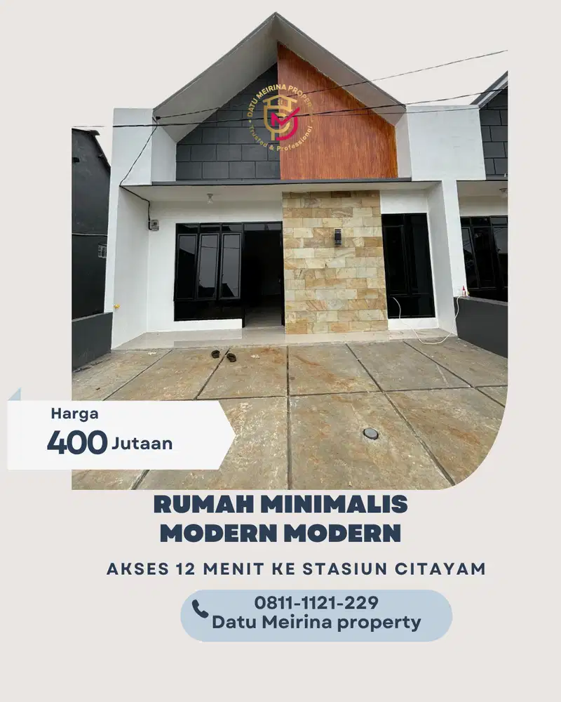 Rumah Murah desain modern  cuma 12 menit ke stasiun Citayam