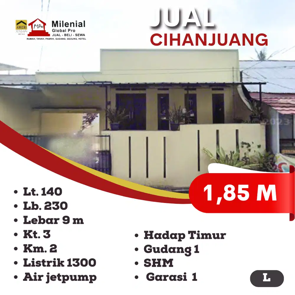 RUMAH DI JALAN UTAMA CIHANJUANG