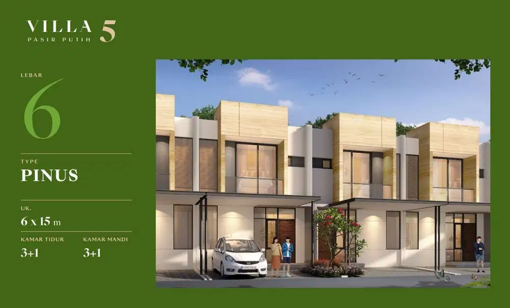 Dijual Rumah PIK 2 6x15 Tipe Pinus Overkredit Villa Pasir Putih