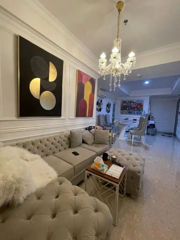 Dijual Teras Apartement Goldcoast 129m2 (pbb) 3+1 Full Furnish