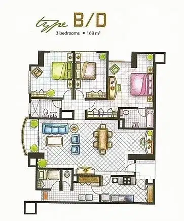 Nice And Cozy 3BR Apt With Strategic Location At Bumimas Apt