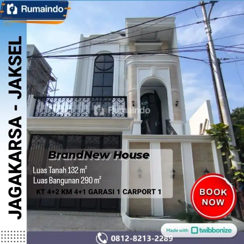 Dijual Rumah Ada Kolam Renang di Kahfi 1 Jagakarsa Jakarta Selatan