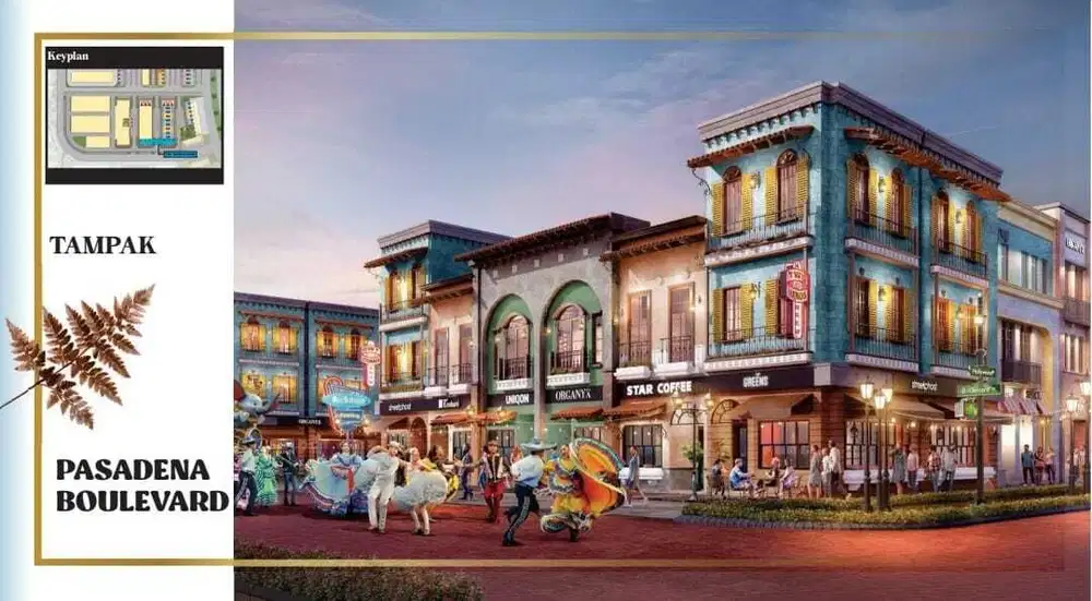 Dijual Rukan karnaval pasadena walk pik2 bisa cicil / kpr