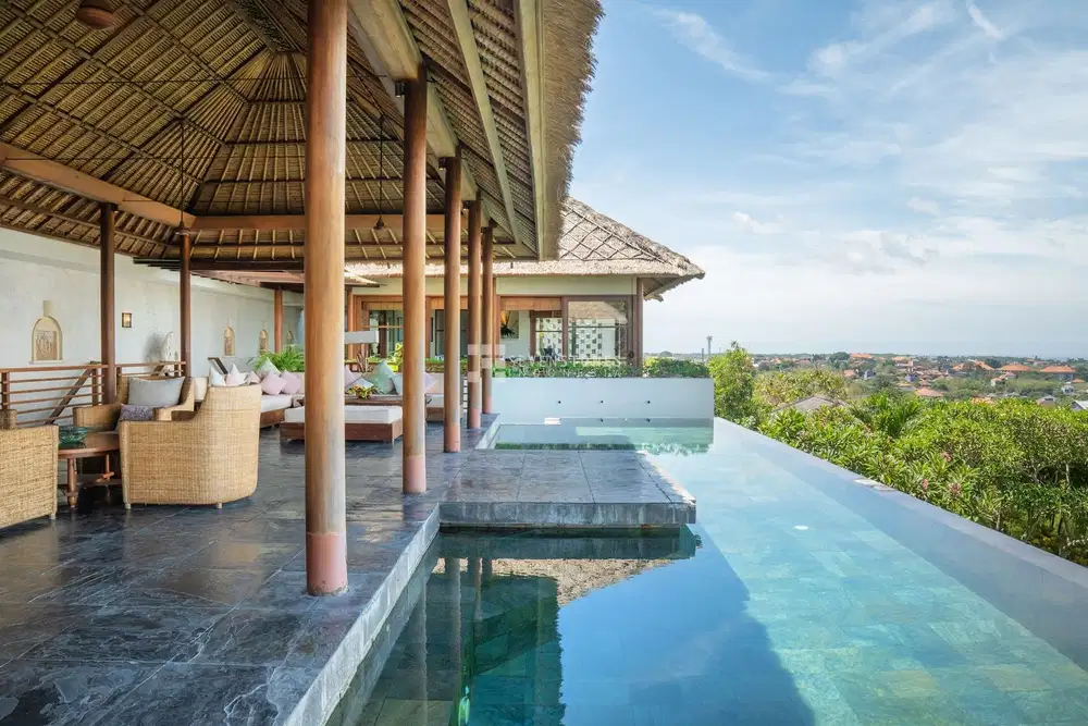 Perched Majestically In The Scenic Hills Of Jimbaran