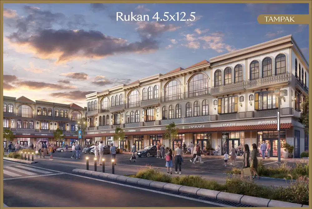 Rukan 3 Lantai Lau Pa Sat di PIK 2