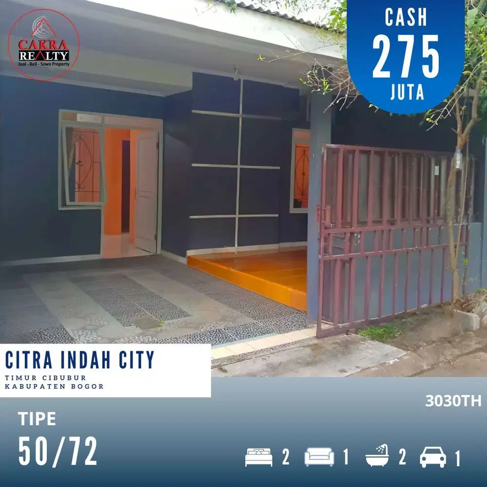 Dijual rumah dicitra indah city bogor rumah siap huni full renovasi